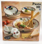 Tabletops Unlimited Pasta 101 Piece Hand-painted 8" Bowl, 13" 2004 New. Fixed Price $119.99.