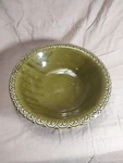 Mccoy Pottery Usa 7516 Green Basin Bowl 12 Diameter. Fixed Price $14.00.