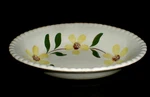 Blue Ridge Candlewick 3 Yellow Flowers Brown Center Cheerful Oval Vegetable Bowl. Fixed Price $14.99.