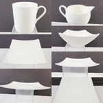 Fitz And Floyd Nevaeh White Square Dinnerware - Per Selection. Fixed Price $15.96.