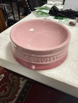 Creuset Pet Bowl (s) Natural Pink Dog Cat Fubility Microwavable New. Fixed Price $70.00.