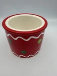 Dei Ceramic Dip Chiller Red Polka Dot Design 4 1/2" Dennis East International. Fixed Price $11.04.