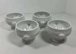 New Set Of 4 Lion Head Oven Safe Soup Bowls White Porcelain French Onion Bistro. Fixed Price $39.99.