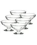 Rochere Napoleon Bee Ice Cream Cups Set Of 6 Elegant Glass Dessert Bowls. Fixed Price $92.99.