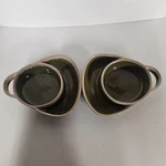 Ltd Commodities Soup & Cracker Bowl Set Of 2 With Drip Green Stoneware Glaze. Fixed Price $24.99.