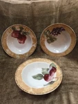 Set Of 3 - 222 Fifth Cortland Rimmed Soup Salad Bowl 9" Excellent. Fixed Price $9.49.