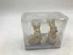 Celebrate Ceramic Bunny With Butterfly Salt & Pepper Set AA02B19012. Fixed Price $19.71.