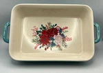 Pioneer Woman 7"X10" Cheerful Rose Baking Casserole Dish Rustic Farmhouse. Fixed Price $26.95.