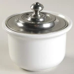Match Pewter Convivio White Sugar Bowl 10130076. Fixed Price $119.00.