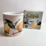 Gourmet Village Ceramic Dip Chiller Bowl Nib Two Piece Set Fruit Lemon Design. Fixed Price $12.99.