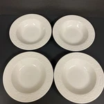 Garland 8837 By Sango White 9 Pasta Salad Soup Stoneware Bowls - Set Of 4. Fixed Price $25.00.