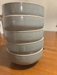 Set Of 5 Denby-langley Azure Soup Cereal Bowl 6" Stoneware Made In England. Fixed Price $85.00.