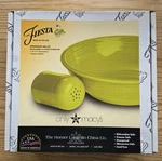 Fiesta Lemongrass 2 Pc Pasta Set - Bowl & Cheese Shaker New In Box. Fixed Price $49.99.