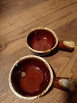 2 Vintage Mccoy Pottery Usa Brown Drip Soup Chili - 7050 Set. Fixed Price $18.99.