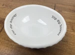 Dip Hooray Salsa Snack Bowl White Textured Pedestal. Fixed Price $12.95.