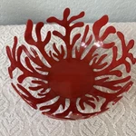 Alessi Authentic Mediterraneo Red Coral Fruit Bowl. Fixed Price $50.00.