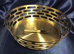 New Steelforme Brushed 12" Stainless Round Fruit Bowl. Fixed Price $50.00.