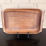 Mountain Woods Organic Acacia Wooden Rectangle Serving Tray Mid Century. Fixed Price $19.99.