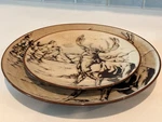 Mossy Oak Animal Print - Deer Dinner Plate, Salad And Bowl Stoneware Set. Fixed Price $25.00.