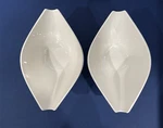 Villeroy & Boch Flow Collection White Porcelain Bowls Set Of 2 Rare Euc. Fixed Price $49.00.