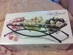 Luigi Bormioli Italy Bowl Set With Carrier. Fixed Price $29.99.