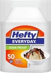 Hefty Everyday Soak Proof Foam Bowls Durable , 12 Ounce White 50 Count. Fixed Price $9.00.