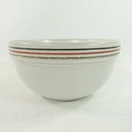Hearth & Hand By Magnolia Stoneware Mixing Bowl 8" Cream With Red Black Lines. Fixed Price $24.99.
