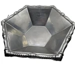 Reed & Barton Bannister Large Serving Bowl 13.5 Aluminum Hexagonal. Fixed Price $35.95.