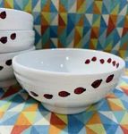 New W/tag Decorated Medium Footed Rice Bowl Fiestaware. Fixed Price $39.00.