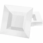 Lillian Plastic Square Serving Dinner Bowls Pearl White 12 Oz - 10 Count. Fixed Price $18.88.