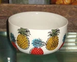 Signature Housewares Incorporated Stoneware Pineapple Bowl Soup Cereal 6". Fixed Price $13.50.