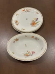 Antique Tirschenreuth 10" Dinner Plates, Set Of 2, 3810 Old Meissen Floral 24K. Fixed Price $39.99.