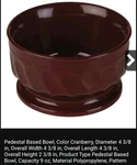 Dinex Turnbury Cranberry 9 Oz. Insulated Bowl Melmac Melamine, Set Of 4. Fixed Price $16.00.