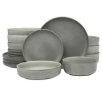 Gibson Elite Pasco 16 Piece Dinnerware Set Plates Bowls Double Reactiv. Fixed Price $109.95.