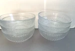 Fortessa Jupiter Beaded Hobnail Glass 5" Cereal Bowl Set Of 6 Clear. Fixed Price $27.88.