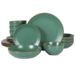 Gibson Home Hazeltine 16 Piece Plates And Bowls Dishes Stoneware Ceramic. Fixed Price $61.36.