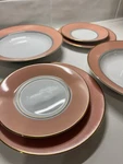 Mikasa Grandeur Salmon LAD02 Soup Bowl & Salad Bread Plates Serve For. Fixed Price $34.99.