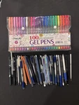 Huge Lot 150+ Assorted Pens 100 Finelife Premium Gel Set Case. Fixed Price $15.00.