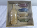 Signature Housewares 5 Pc Dipping Set 4 Bowls 20 Oz Olive Oil Bottle New. Fixed Price $39.99.