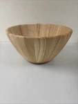 New Hearth & Hand By Magnolia Large Natural Serving Bowl - Rubberwood G119. Fixed Price $22.00.