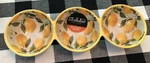 Il Mulino Lemons Melamine Divided Round Three Section Serving Bowl New 14.5. Fixed Price $27.73.