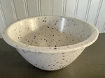 Zak! Designs White Confetti Melamine Bowl Small 5.5 Diameter 2.75 Tall. Fixed Price $16.00.