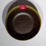 Musubi Lacquered Donburi Bowl Yellow Rim Japanese Tableware. Fixed Price $13.99.