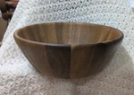 Large Wooden Bowl, Serving, Mixing, Salad, Dough Etc. 12" Top 8" Bottom 4" Tall. Fixed Price $23.95.
