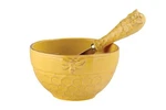 October Hill JC01 Embossed Ceramic Bowl And Spreader, 2-PIECE Set, Honeycomb. Fixed Price $24.94.