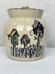 Birdhouse Ceramic Canister Cookie Jar With Lid Home & Garden Party Vintage 2003. Fixed Price $24.95.