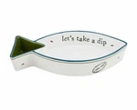 Rare New Mud Pie The Lake Fish Chip And Dip 13 3/4 Long. Fixed Price $49.00.