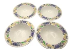 Vintage Devon George Jones & Sons Ceramic Bowls Set Of 4 Floral Design 6.5". Fixed Price $13.75.