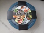 Gourmet Kitchen Set Of 8 (4 And Lids) Blue New. Fixed Price $17.98.
