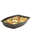 QTY.4, Cambro RSB1419CW110 Ribbed Serving Bowl 12 Cap., Rectangle, X19. Fixed Price $100.00.